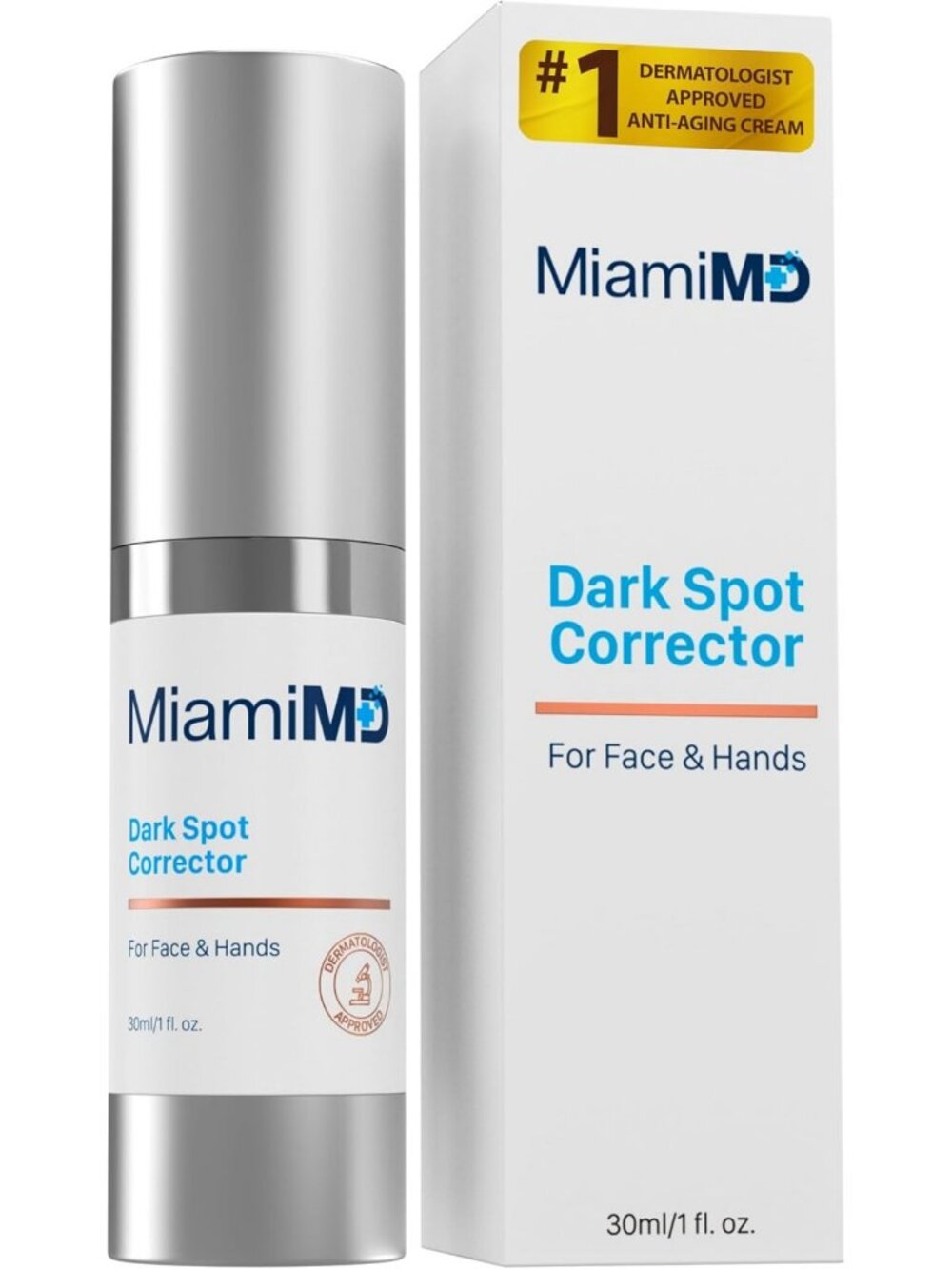 MiamiMD Dark Glow Renewal Corrector Serum For Face, Body & Hands - Anti Aging
